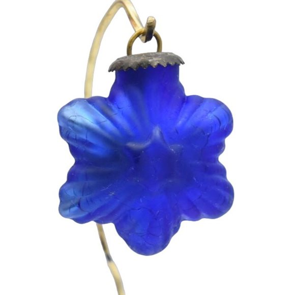 Vintage Kugel Glass Christmas Ornaments Set of 9 Heart Stars Balls Oval Drop - Picture 7 of 9